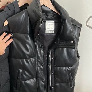 ABERCROMBIE LEATHER VEST